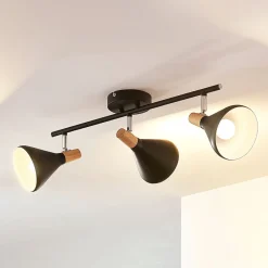 Lindby loftlampe Arina, 53 cm, sort, 3 lyskilder, E14