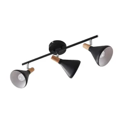 Lindby loftlampe Arina, 53 cm, sort, 3 lyskilder, E14