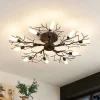 Lindby loftlampe Bigna, Ø 68 cm, 10 lyskilder, glas, metal