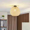 Lindby loftlampe Dabila, bambus, Ø 35 cm, E27