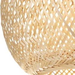 Lindby loftlampe Dabila, bambus, Ø 35 cm, E27