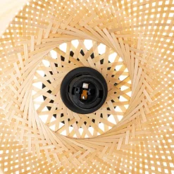 Lindby loftlampe Dabila, bambus, Ø 35 cm, E27
