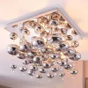 Lindby loftlampe Esfera, røggrå, glas, 4 lyskilder, 35 cm