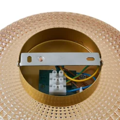 Lindby loftlampe Hildur, Ø 25 cm, ravfarvet, glas