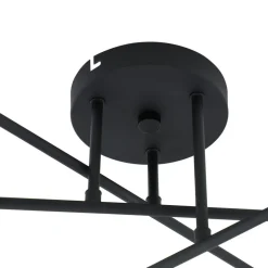 Lindby loftlampe Isamer, røggrå, Ø 80 cm, kugle