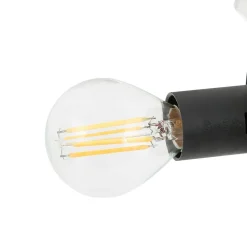 Lindby loftlampe Isamer, røggrå, Ø 80 cm, kugle
