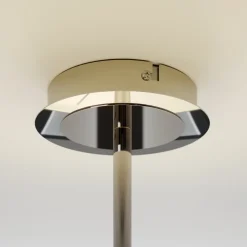 Lindby loftlampe Josia, hvid, stof, Ø 47 cm, E27