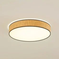 Lindby loftlampe Jutis, beige, tang, Ø 50 cm