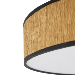 Lindby loftlampe Jutis, beige, tang, Ø 50 cm