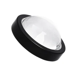 Lindby loftlampe Jyla, sort, 3.000 K, 4 lyskilder, linse