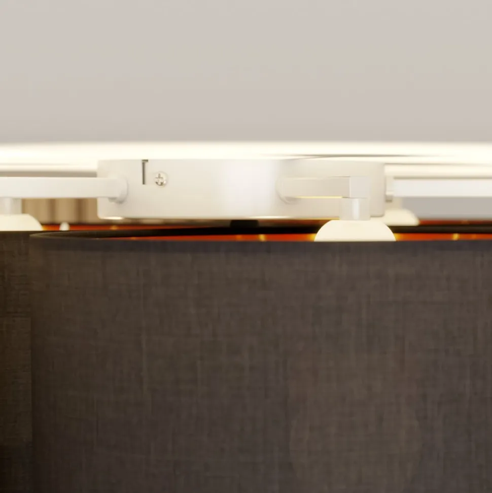 Lindby loftlampe Laurenz, 5 lyskilder, 83 cm sort/guld