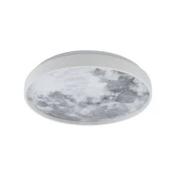 Lindby loftlampe Lune, plast, metal, 38 cm