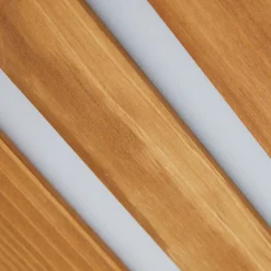 Lindby loftlampe Nesaja, sort, træ, 98 cm, dæmpbar