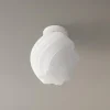 Lindby loftlampe Nuvia, højde 32 cm, hvid, 3D-print