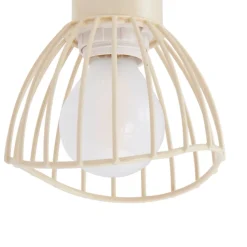 Lindby loftlampe Piena, beige, 4 lyskilder, metal, 70 cm