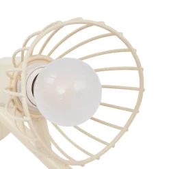 Lindby loftlampe Piena, beige, 6 lyskilder, metal, 150 cm