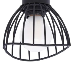 Lindby loftlampe Piena, sort, 6 lyskilder, metal, 150 cm