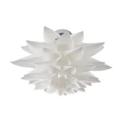 Lindby loftlampe Rimon, hvid, plast, Ø 50 cm, E27