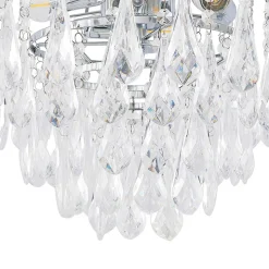 Lindby loftlampe Silino, grå, metal, Ø 40cm, E14
