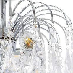 Lindby loftlampe Silino, grå, metal, Ø 40cm, E14