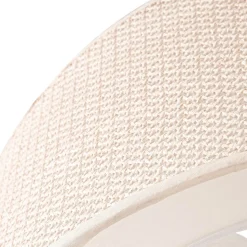 Lindby Loftlampe Soula, Ø 60 cm, beige, plast, E27