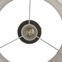 Lindby loftlampe Soula, Ø 40 cm, beige, plast, E27