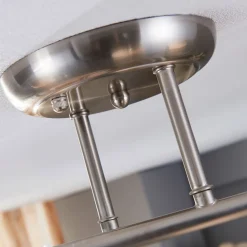 Lindby loftlampe Svean, 4-lys, hvid, glas, længde 42,5 cm