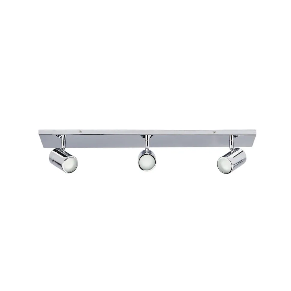 Lindby loftlampe til bad Dejan, 65 cm, 3 lyskilder, krom, IP44