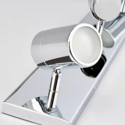 Lindby loftlampe til bad Dejan, 65 cm, 3 lyskilder, krom, IP44