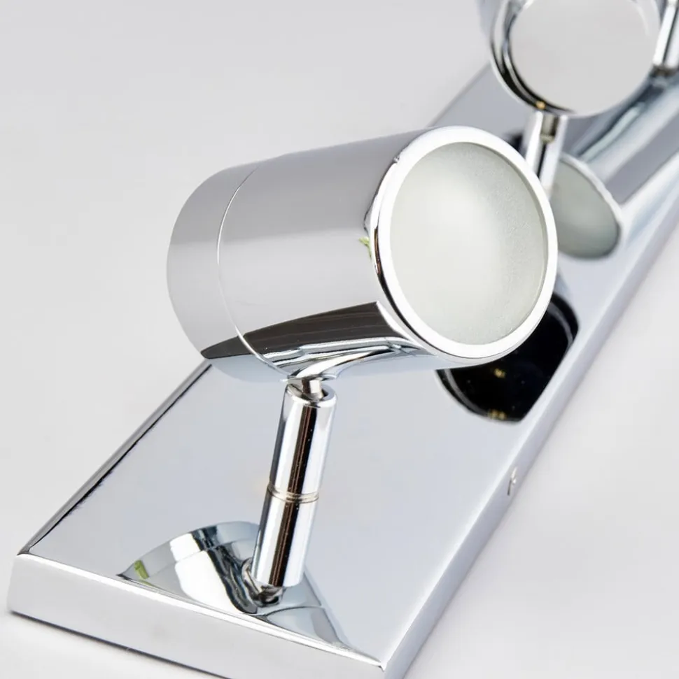 Lindby loftlampe til bad Dejan, 65 cm, 3 lyskilder, krom, IP44