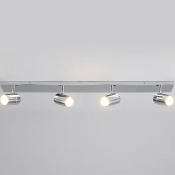 Lindby loftlampe til bad Dejan, 85 cm, 4 lyskilder, krom, IP44