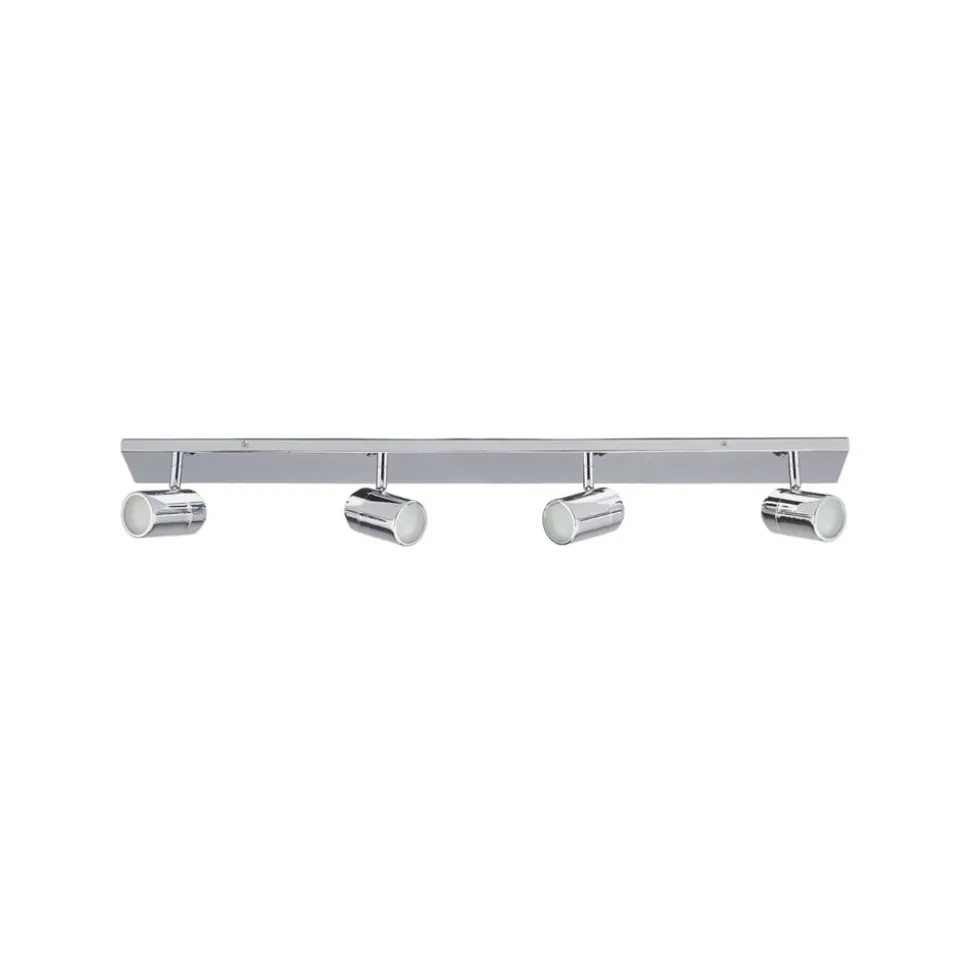 Lindby loftlampe til bad Dejan, 85 cm, 4 lyskilder, krom, IP44
