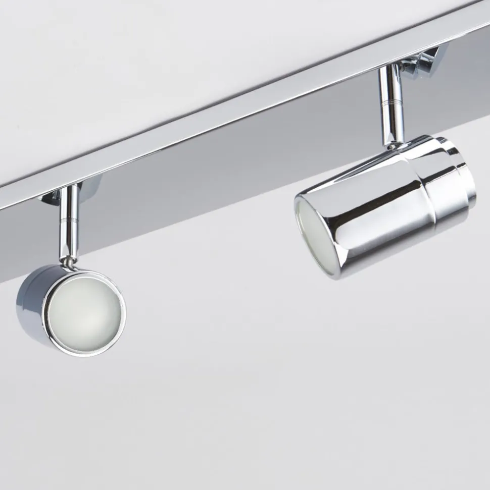 Lindby loftlampe til bad Dejan, 85 cm, 4 lyskilder, krom, IP44
