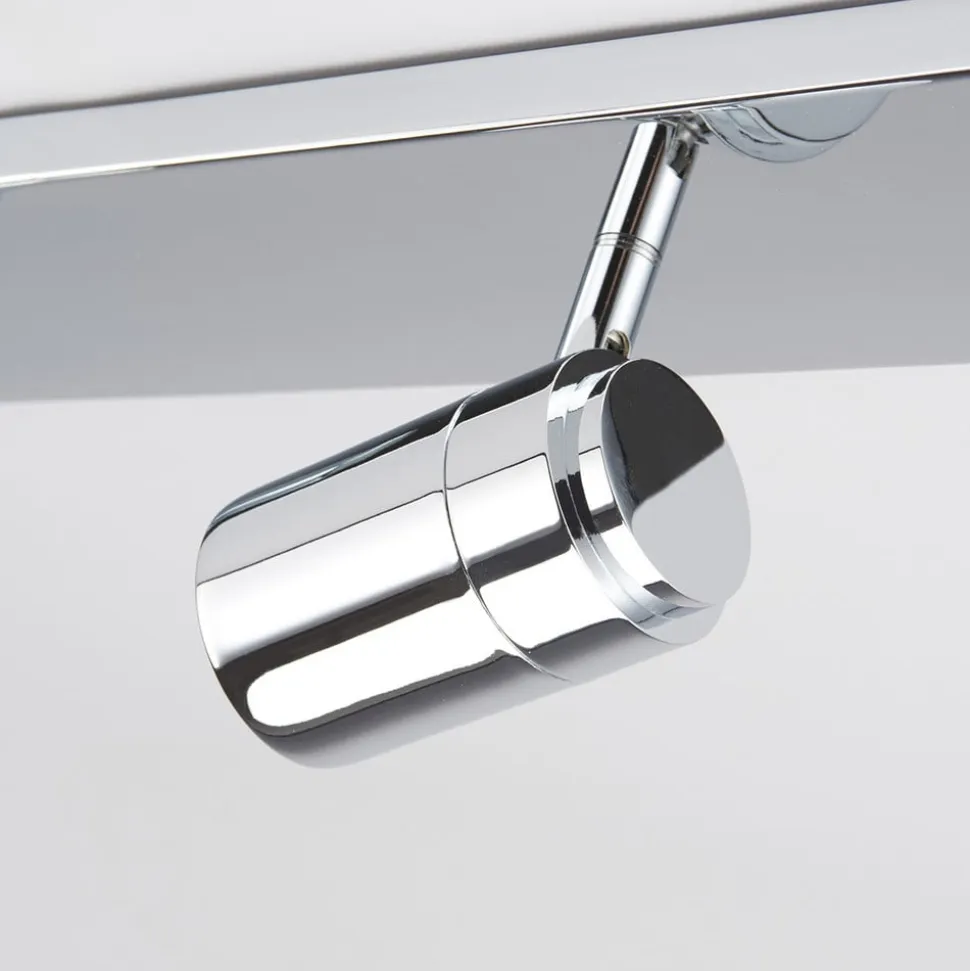 Lindby loftlampe til bad Dejan, 85 cm, 4 lyskilder, krom, IP44