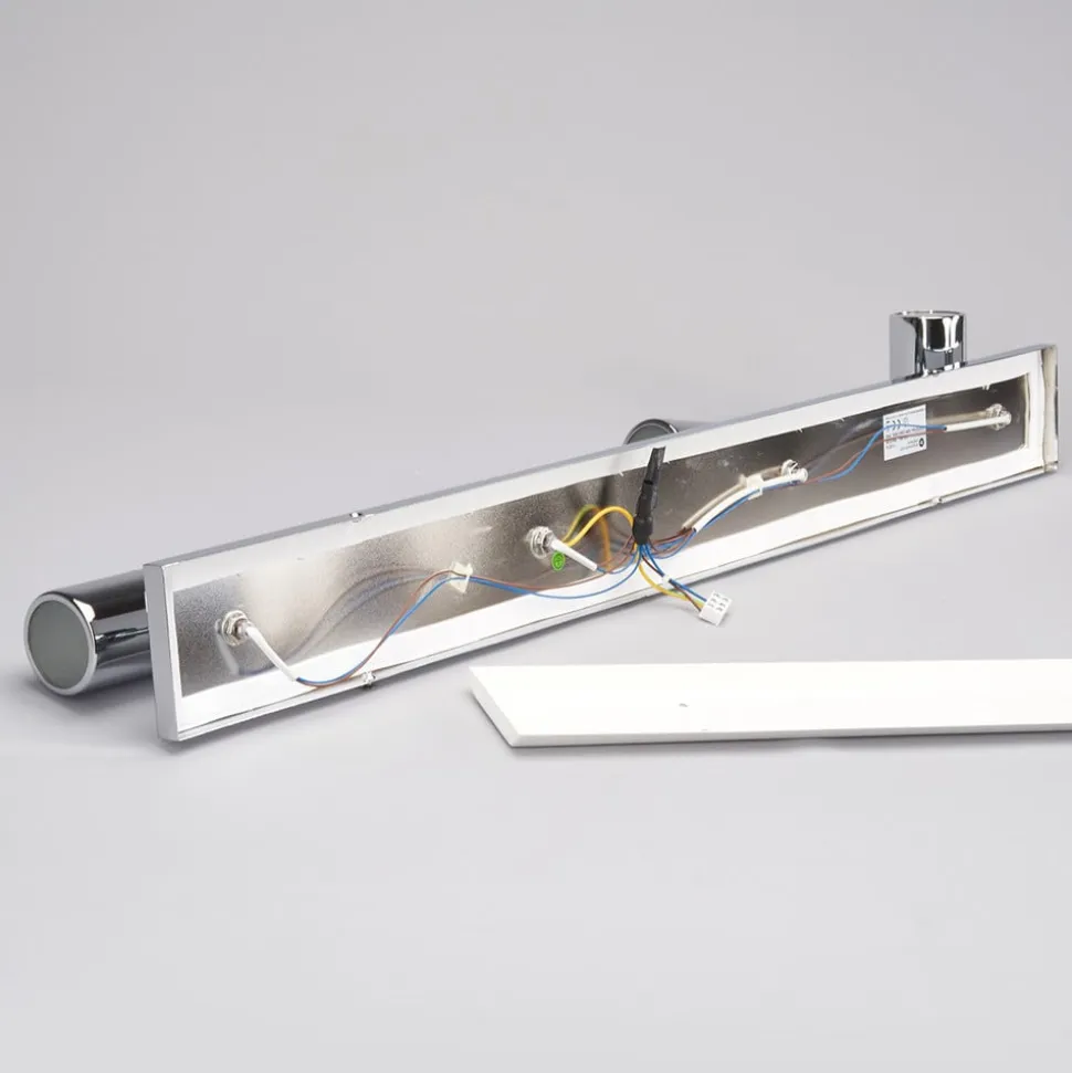 Lindby loftlampe til bad Dejan, 85 cm, 4 lyskilder, krom, IP44