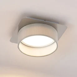 Lindby loftslampe Aviola, metal, tekstil, 18 cm lang