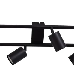 Lindby loftspot Bravius, sort, 6 lyskilder, jern