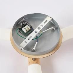 Lindby loftspot Christoph, 20 cm, 3 lyskilder, træ, rondel