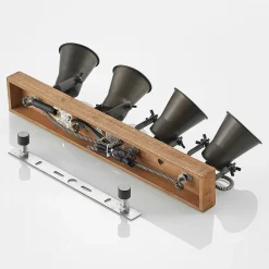 Lindby loftspot Grandesa, 35 cm, 4 lyskilder, træ, metal