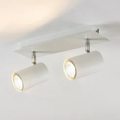 Lindby loftspot Joffrey, 31 cm, 2 lyskilder, hvid, GU10