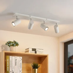 Lindby loftspot Joffrey, 70 cm, hvid, 4 lyskilder, GU10