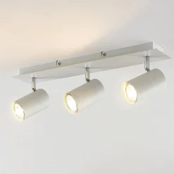 Lindby loftspot Joffrey, 49 cm, hvid, 3 lyskilder, GU10