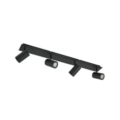 Lindby loftspot Joffrey, 80 cm, sort, 4 lyskilder, GU10