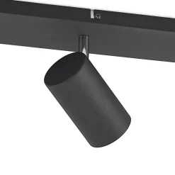 Lindby loftspot Joffrey, 80 cm, sort, 4 lyskilder, GU10