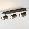 Lindby loftspot Joffrey, 49 cm, sort, 3 lyskilder, GU10