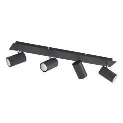 Lindby loftspot Joffrey, 70 cm, sort, 4 lyskilder, GU10