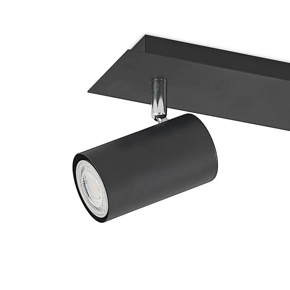 Lindby loftspot Joffrey, 70 cm, sort, 4 lyskilder, GU10
