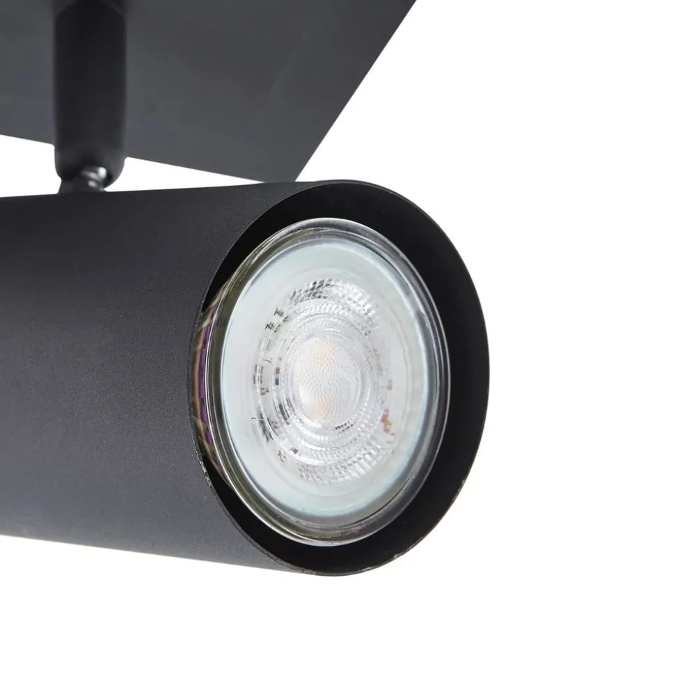 Lindby loftspot Joffrey, 70 cm, sort, 4 lyskilder, GU10
