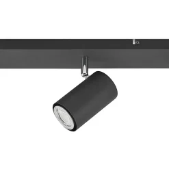 Lindby loftspot Joffrey, 116 cm, sort, 6 lyskilder, GU10