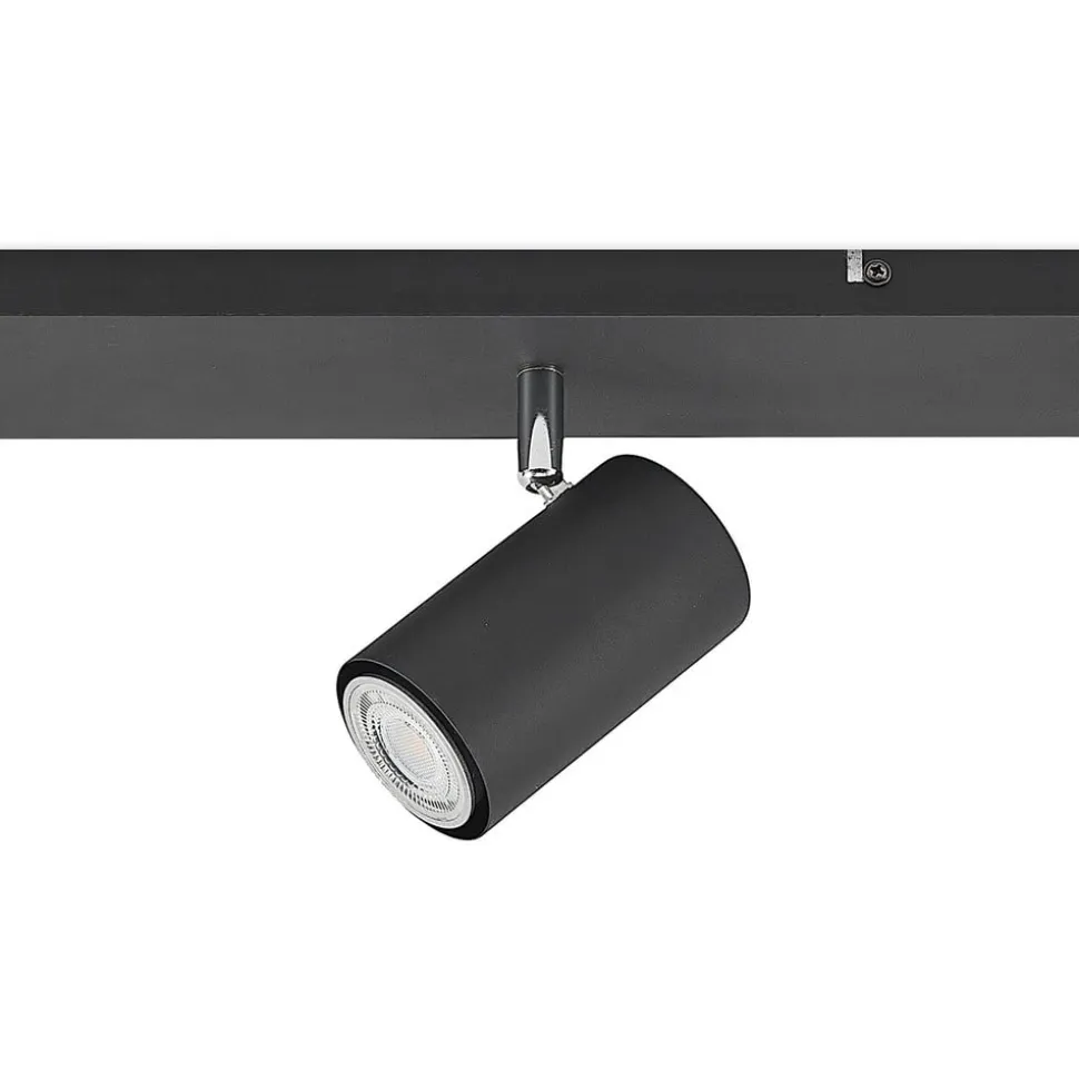 Lindby loftspot Joffrey, 116 cm, sort, 6 lyskilder, GU10